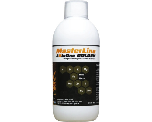 Fertilizant pentru plante acvatice MasterLine All In One Golden 500 ml
