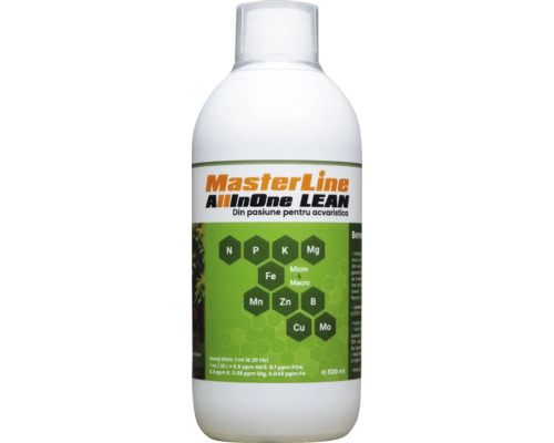 Fertilizant pentru plante acvatice MasterLine All In One Lean 500 ml