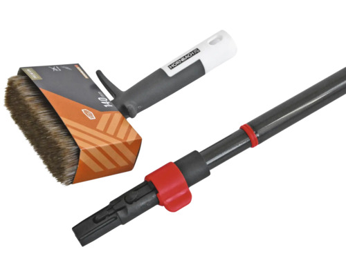 Pensulă plată cu tijă telescopică și ambalaj