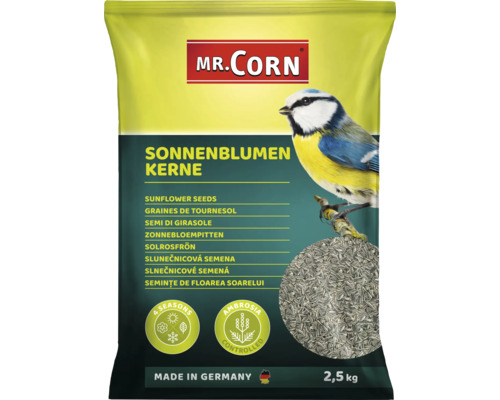Hrană pentru păsări sălbatice Mr. Corn Semințe de floarea soarelui 2,5 kg Hrană pentru păsări sălbatice Mr. Corn Semințe de floarea soarelui 2,5 kg