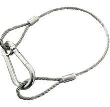 Buclă din cablu de oțel cu carabină