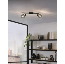 Lumină de plafon cu două lămpi într-un living modern
