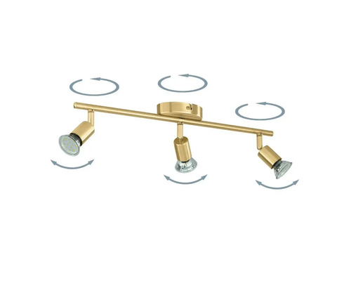 Lampă de tavan cu trei spoturi pivotante