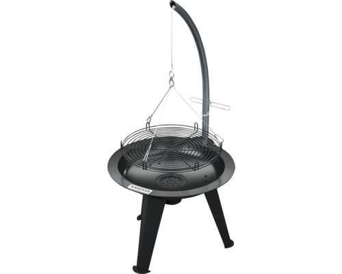 Grătar rotativ cu trepied pentru exterior