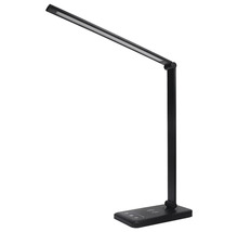 Lampă de birou cu LED integrat Wise 7W 670 lumeni, lumină albă 3000-4500-6500K, negru