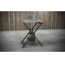 Aragaz de camping cu blat de masă și butelie de gaz