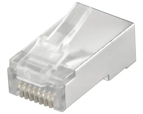 Mufe conector RJ45 Goobay CAT5e, aurite, 10 bucăți Conector RJ45 pentru transfer de date