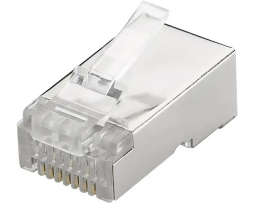 Mufe conector RJ45 Goobay CAT6, aurite, 10 bucăți