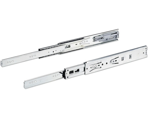 Două glisiere de sertar metalice