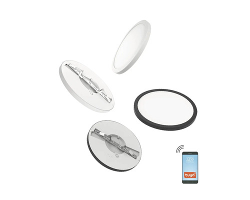 Mai multe plafoniere rotunde cu control Smart App