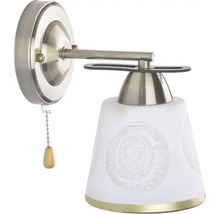 Aplică perete interior Alba E27 max. 1x15W, alb/bronz