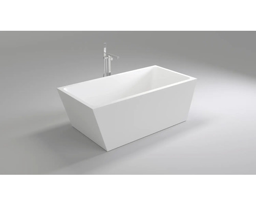 Cadă dreptunghiulară de sine stătătoare cu robinet