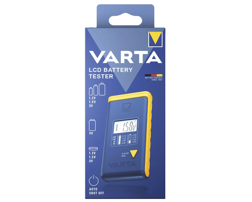 Tester pentru baterii Varta LCD Universal galben/albastru