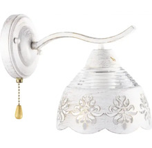 Lumină de perete cu design floral și întrerupător cu lanț