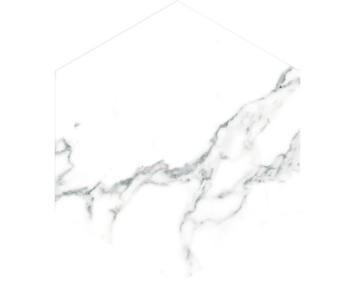 Placă hexagonală cu aspect de marmură