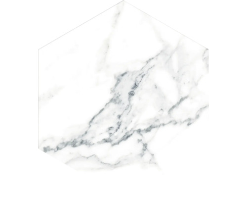 Placă hexagonală cu aspect de marmură