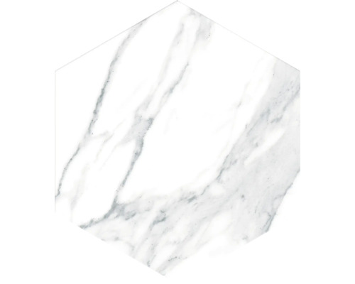 Placă hexagonală cu aspect de marmură