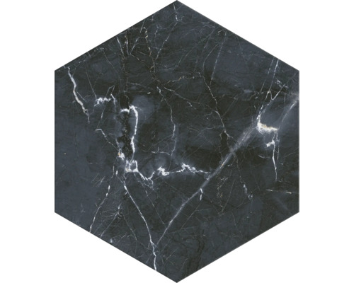 Placă hexagonală cu aspect de marmură pentru interior