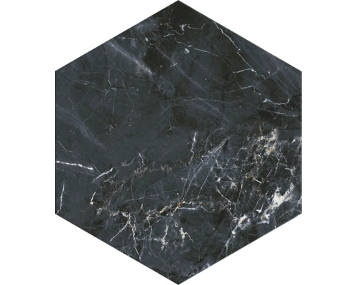 Placă hexagonală cu aspect de marmură