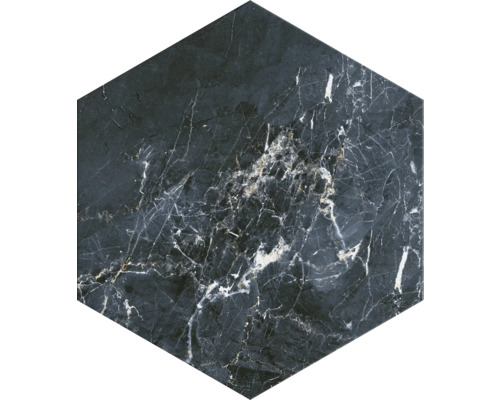 Placă hexagonală cu aspect de marmură