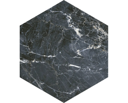 Placă hexagonală cu aspect de marmură