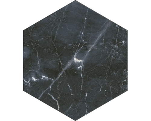 Placă hexagonală cu aspect de marmură
