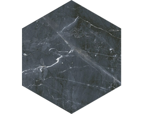 Placă hexagonală cu aspect de marmură