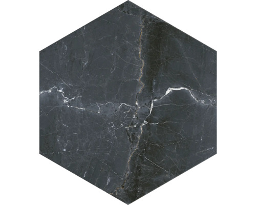 Placă hexagonală cu aspect de marmură