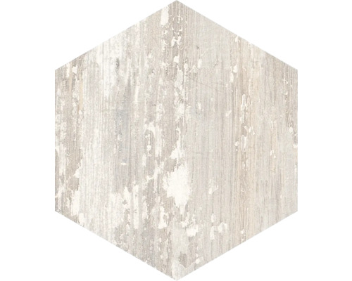 Gresie hexagonală porțelanată Nordic gri 21,5x25 cm Faianță de perete hexagonală cu model