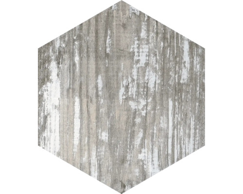 Placă de podea hexagonală cu aspect de beton