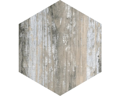 Placă hexagonală cu aspect de lemn