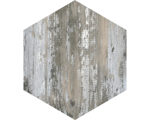 Placă hexagonală cu aspect de lemn