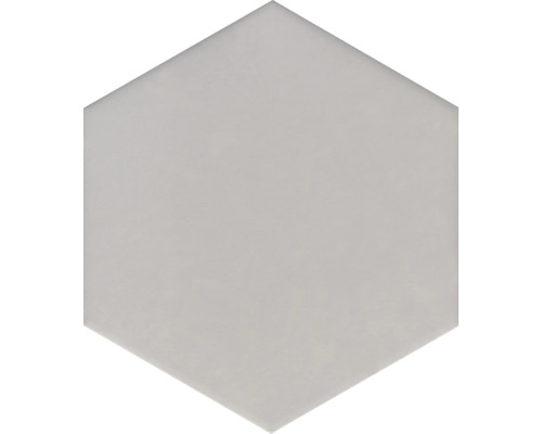 Gresie hexagonală porțelanată Silver gri 21,5x25 cm