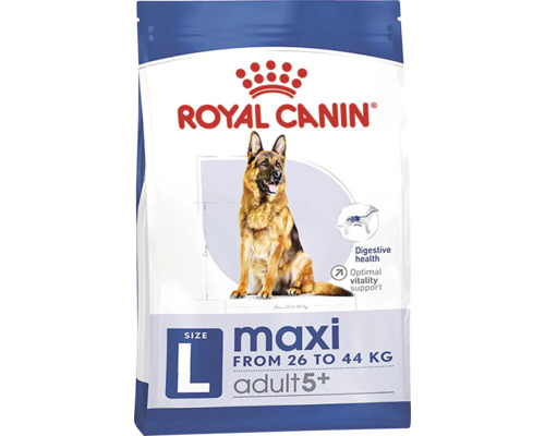 Hrană uscată pentru câini Royal Canin Maxi Adult 5+, 15 kg Royal Canin Maxi Adult 5+ hrană pentru câini de talie mare de la 26 la 44 de kilograme