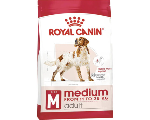 Hrană uscată Royal Canin pentru câini adulți de talie medie, de la 11 la 25 kilograme