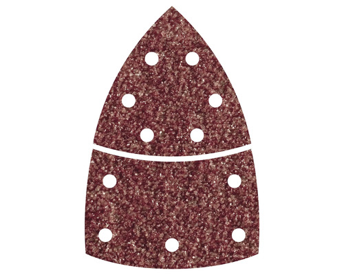 Șmirghel triunghiular cu găuri pentru șlefuire