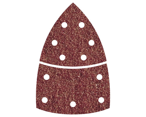 Șmirghel triunghiular cu găuri pentru aspirarea prafului