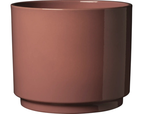 Mască ghiveci Soendgen Oslo Seventies ceramică Ø 19 cm H 16 cm trandafiriu Ghiveci rotund din ceramică