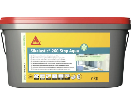 Etanșeizant Sika Sikalastic 260 Stop Aqua 7 kg Găleată Sikalastic-260 Stop Aqua plastic lichid cu un conținut de 7 kilograme
