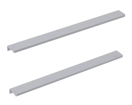 Mânere pentru mobilier baie Roca Elegance 60 cm, aluminiu, crom, set 2 bucăți Două mânere profilate din aluminiu pentru mobilier