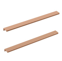 Mânere pentru mobilier baie Roca Elegance 60 cm, aluminiu, rose gold, set 2 bucăți
