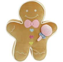 Pernă în formă de om de turtă dulce cu acadea