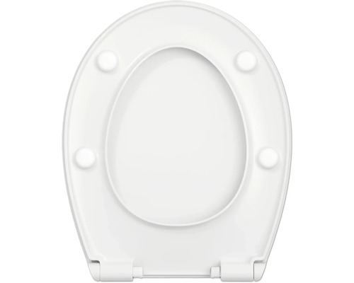 Scaun de toaletă din plastic, vedere de sus