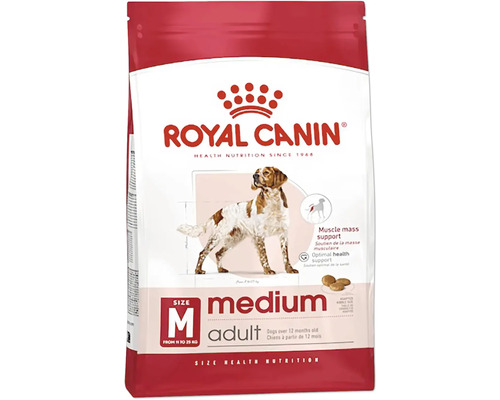 Hrană uscată pentru câini, Royal Canin Medium Adult 15 kg Hrană uscată Royal Canin pentru câini adulți de talie medie