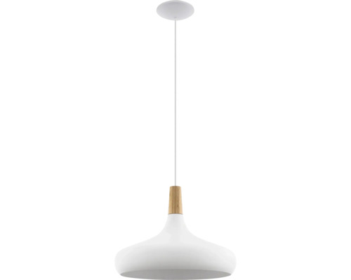 Lampa suspendată cu detaliu din lemn