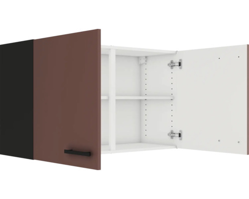 Dulap suspendat deschis cu două rafturi