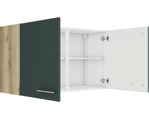 Dulap suspendat cu două uși, deschis