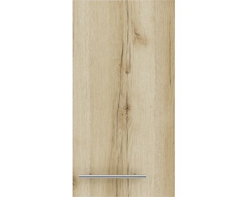 Față de dulap de bucătărie cu aspect de lemn cu mâner