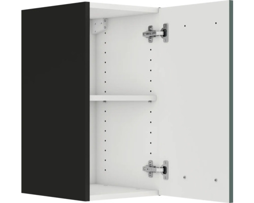 Dulap de baie deschis cu o poliță