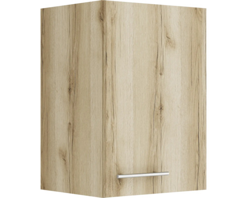 Corp superior bucătărie Optifit Livorno290, 40 cm, 1 ușă, stejar sălbatic Dulap suspendat de bucătărie cu aspect de lemn și mâner